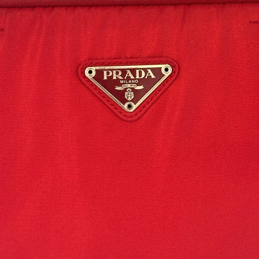 Prada Red Nylon Tote Bag Tessuto Sport - Picture 6 of 14